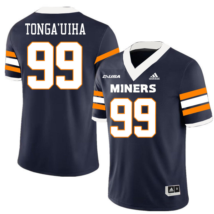 Sione Tonga'uiha UTEP Jersey,UTEP Miners #99 Sione Tonga'uiha College Football Jersey,Uniforms-Navy